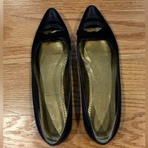 EUC! J.Crew Flannel Pointed Toe Bow Flats